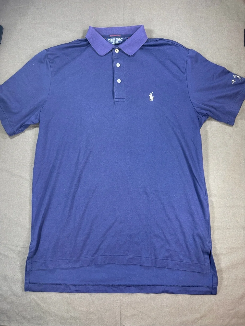 Ralph Lauren Performance Polo Golf Men's Navy Blue Short-Sleeve Golf Shirt